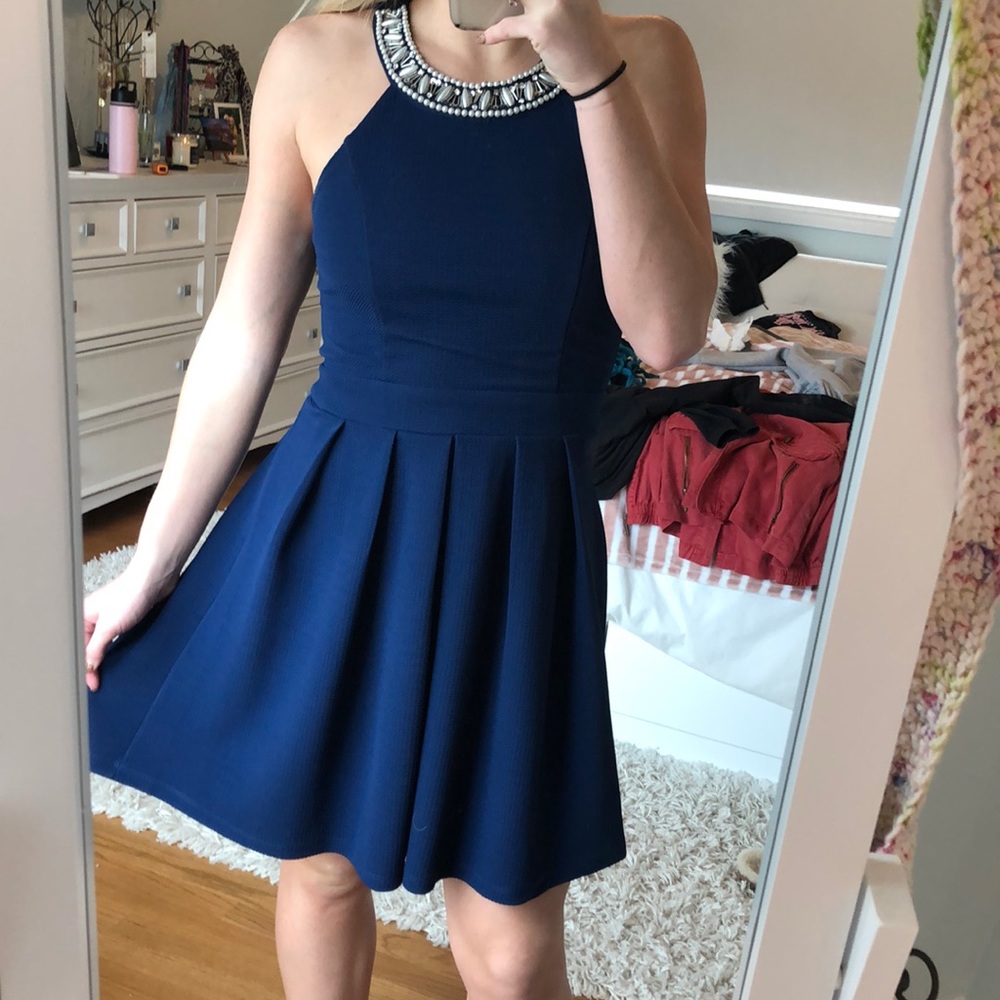 Blue homecoming dress